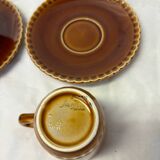 Set of 2 Sarreguemines espresso cups