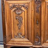 Louis XV style carved walnut chest of drawers