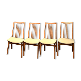 4 chaises avec dossier vintage