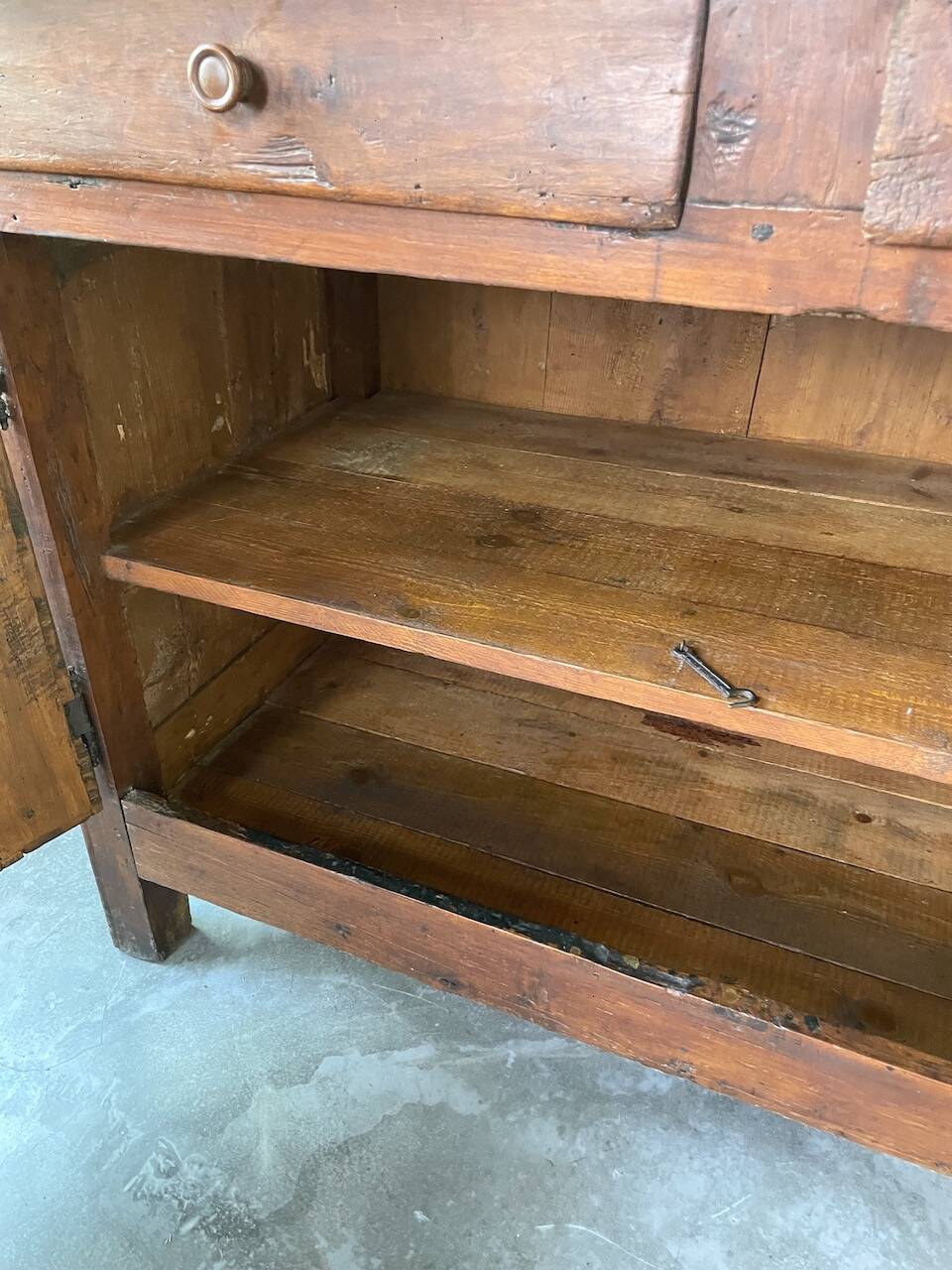 Jam cabinet, folk art furniture, oak, 19th century