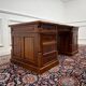 Classic English Desk Partnerdesk Black Leather