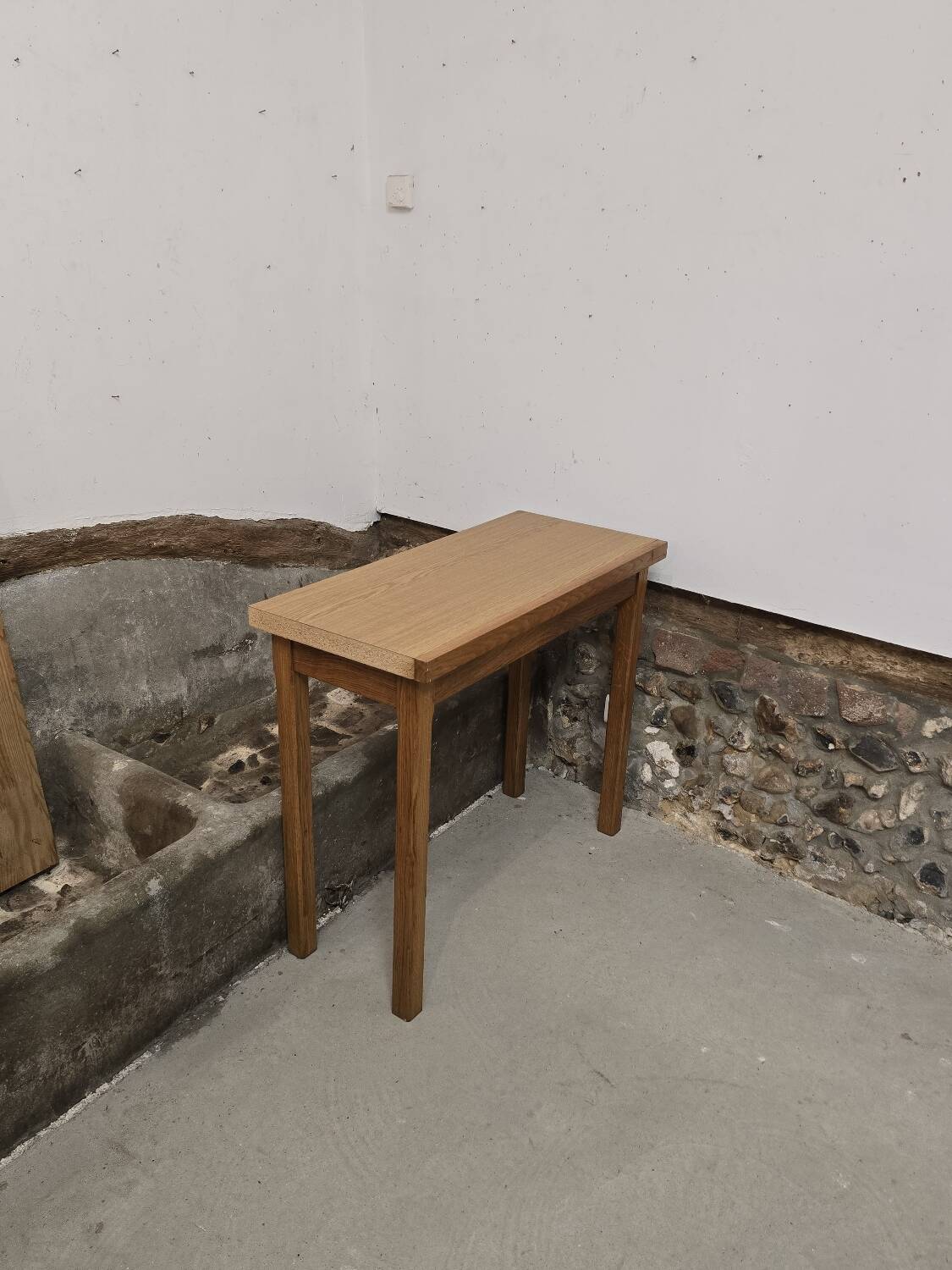 Wooden console, 1970s-1980s