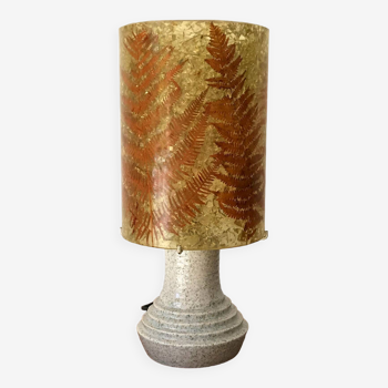 Lampe en céramique d'Accolay vintage années 70