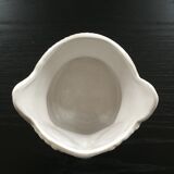 Cache pot hibou blanc