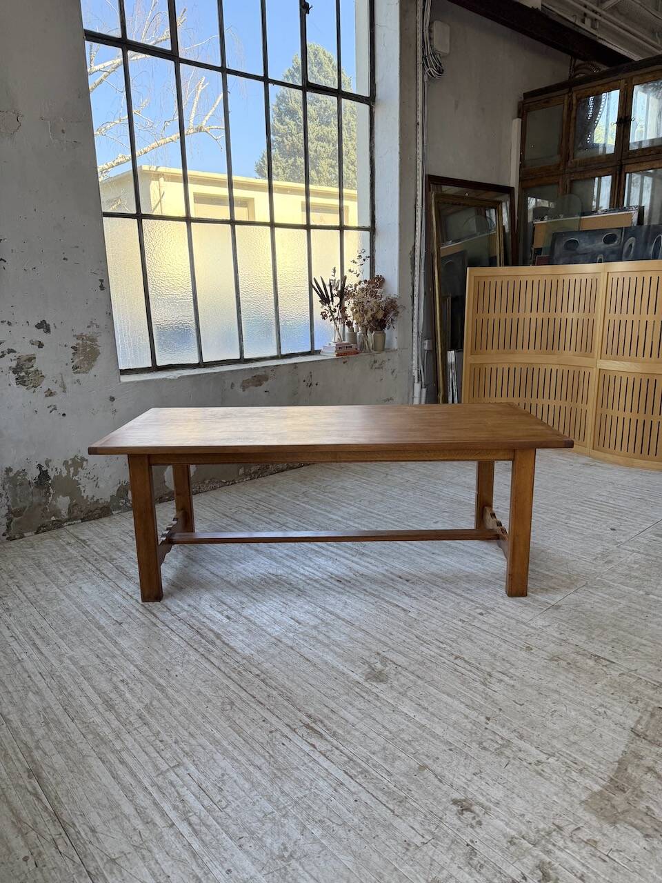2m oak farmhouse table