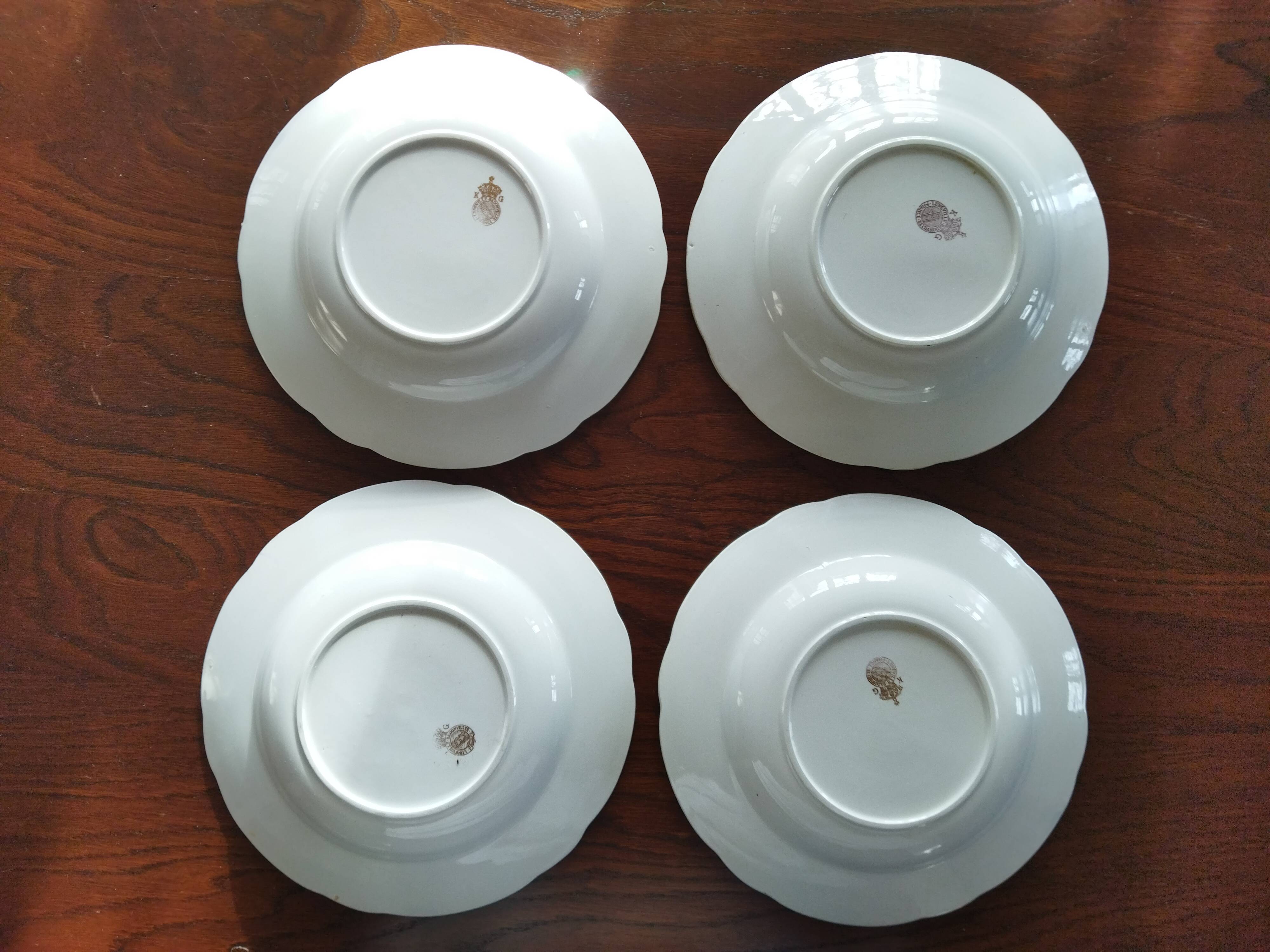 4 hollow plates KG Lunéville Badonviller, Daffodil model