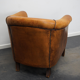 Club armchair in leather color cognac Netherlands