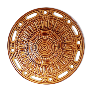 Assiette tournesol céramique