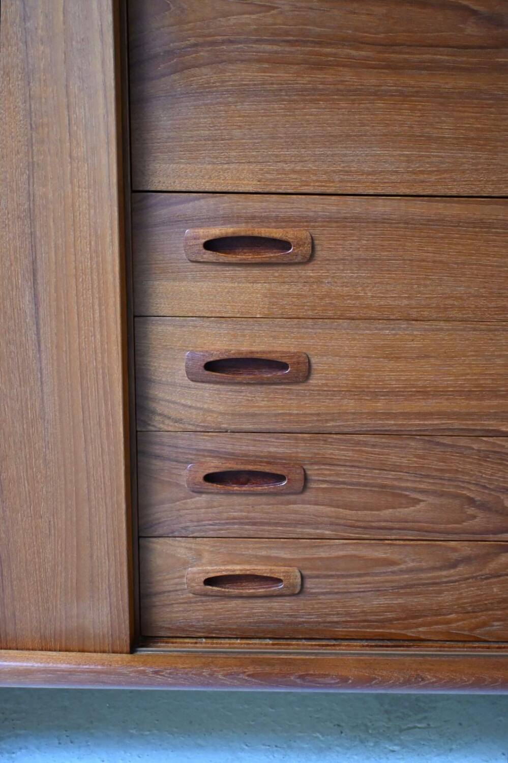 Danish Deaign Highboard by H.P. Hansen in Teak