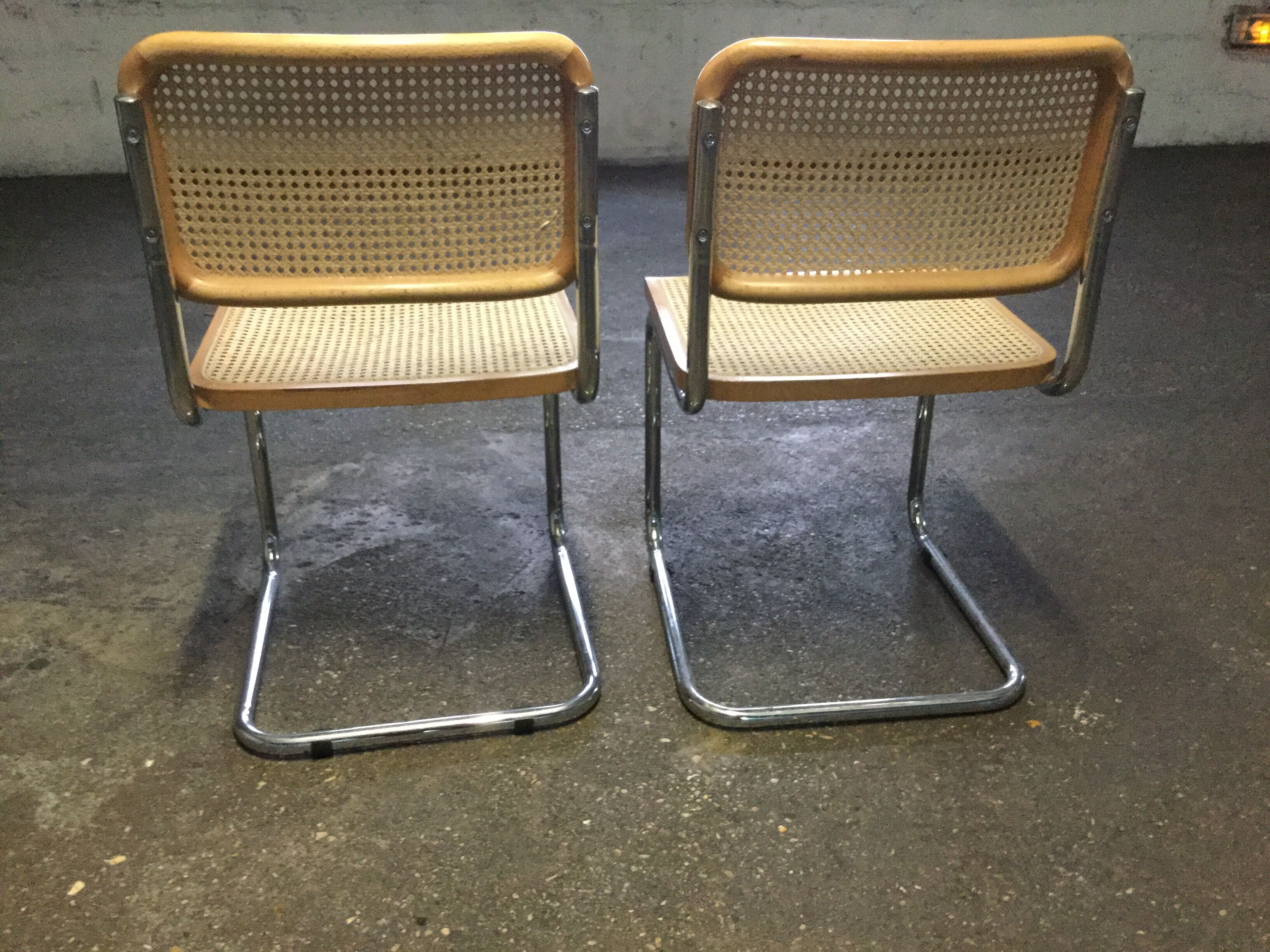 Set of four B32 chairs by Marcel Breuer