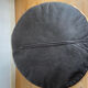 Beige patchwork leather pouf from Sède