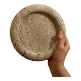 Cecilia – Travertine Round Tray  | W20cm H 2cm