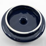 Midnight blue ceramic box/pot/tray • Sicart • Italy • Circa 60-70
