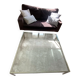 Florence glass coffee table by knoll 120x120