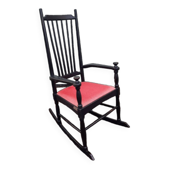 Wooden rocking chair / Fabric year 1967