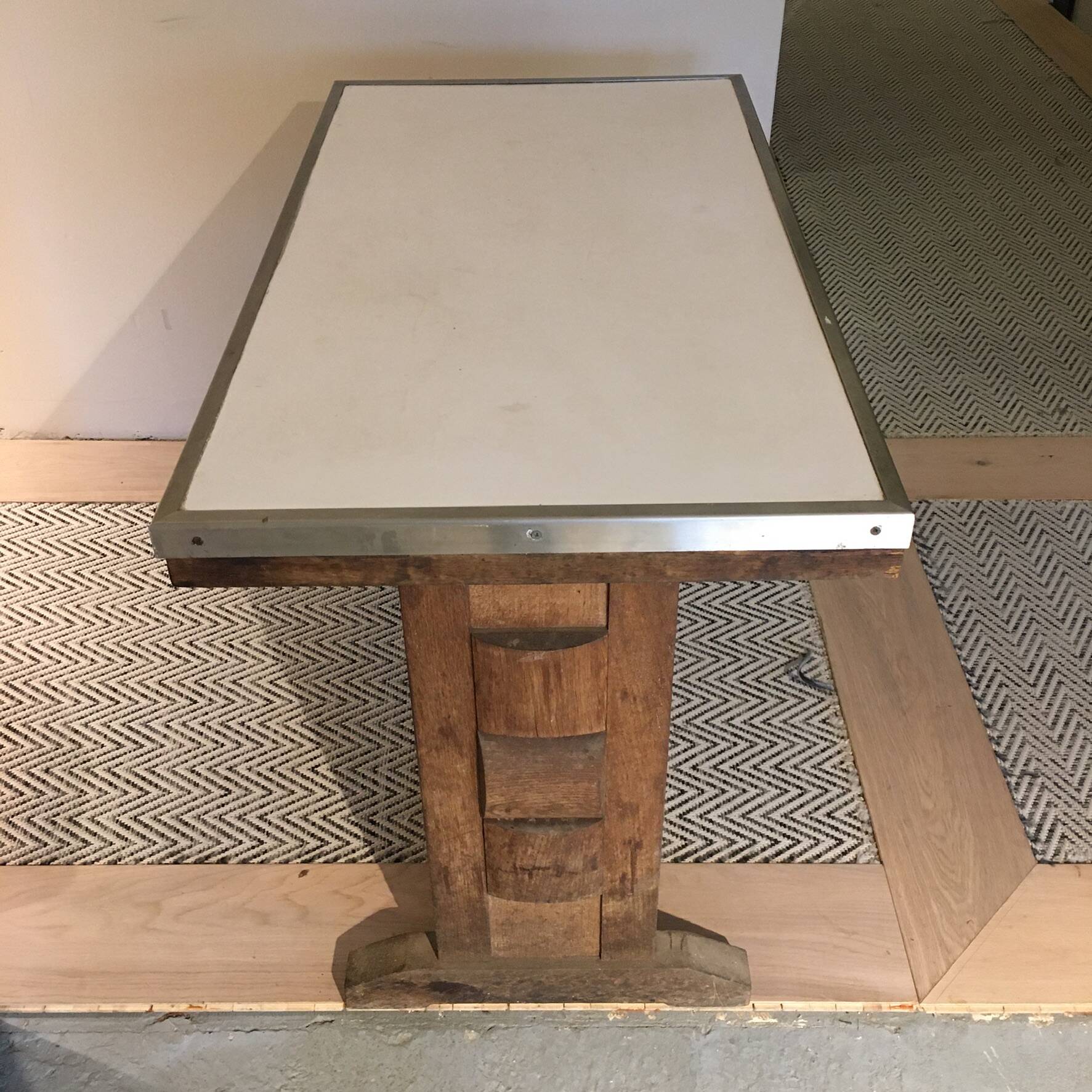 Wood and Formica bistro table