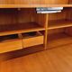 Louis Paolozzi modernist teak bookcase and secretary storage unit