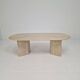 Travertine Coffee or Side Table, Italy 1980s