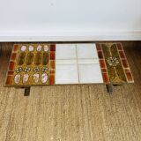 Roche Bobois coffee table, Designer Gregoireff, Enameled lava stone