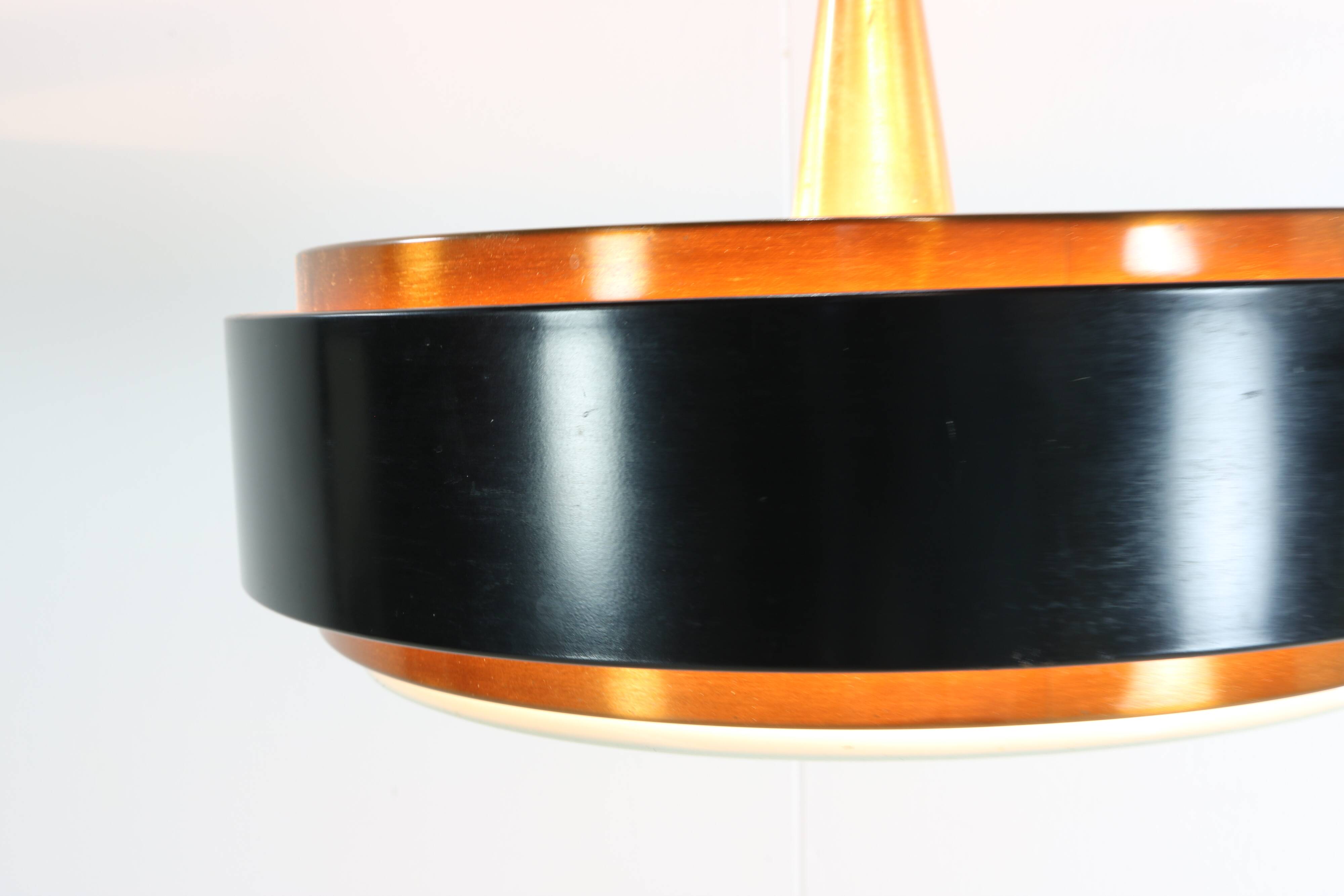 Sixties design copper pendant lighting for Hiemstra Evolux