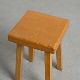 Vintage stool by Charlotte Perriand, Les Arcs, France