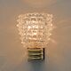 Art Dèco Style Brass and Rostrato Murano Glass Big Sconces