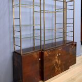 Rare lacquered library attributed to Guy Lefèvre, Maison Jansen – 1970