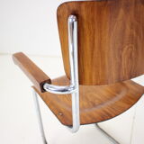 Restored Bauhaus Chrome Chair by Rudolf Vichr Prag, 1930s