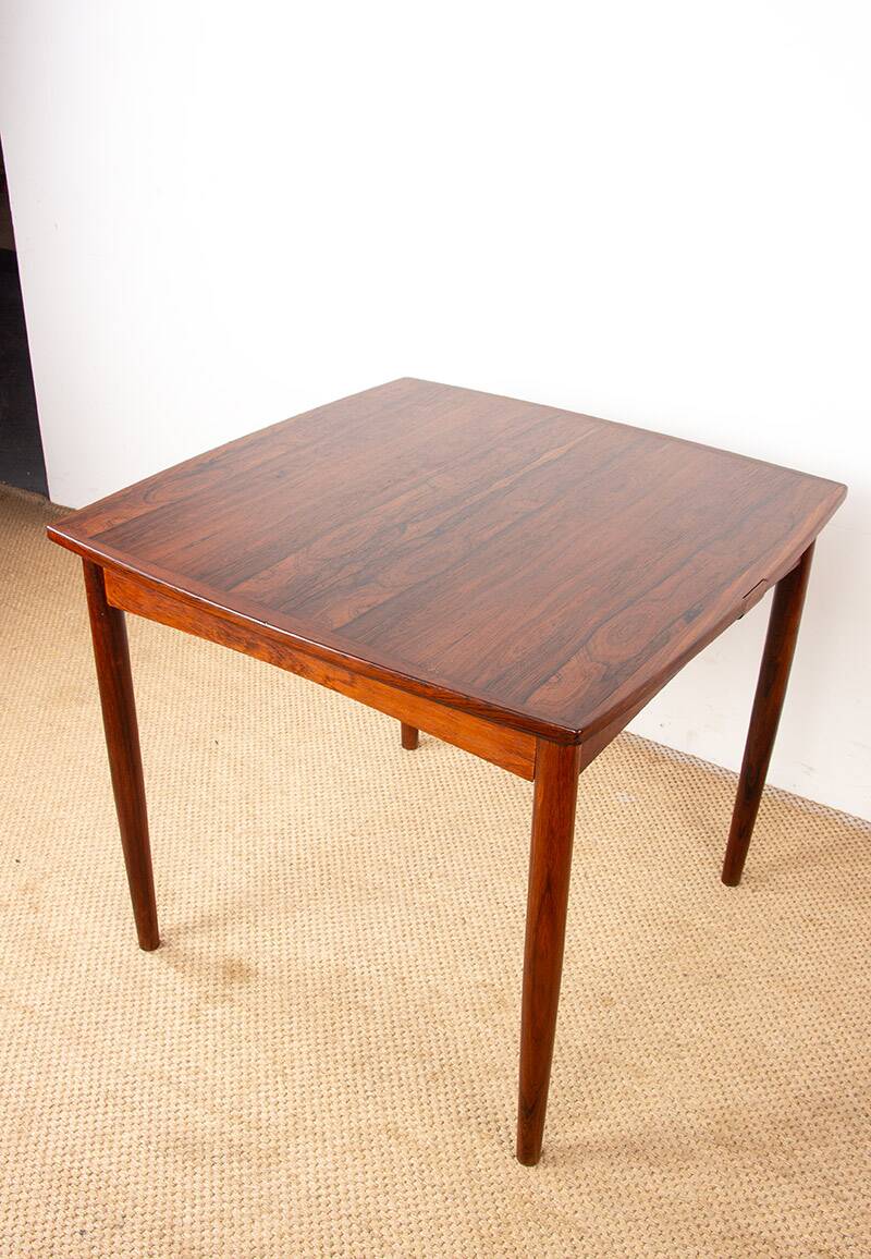 Danish extendable and reversible table, games or meals, rosewood 1960.