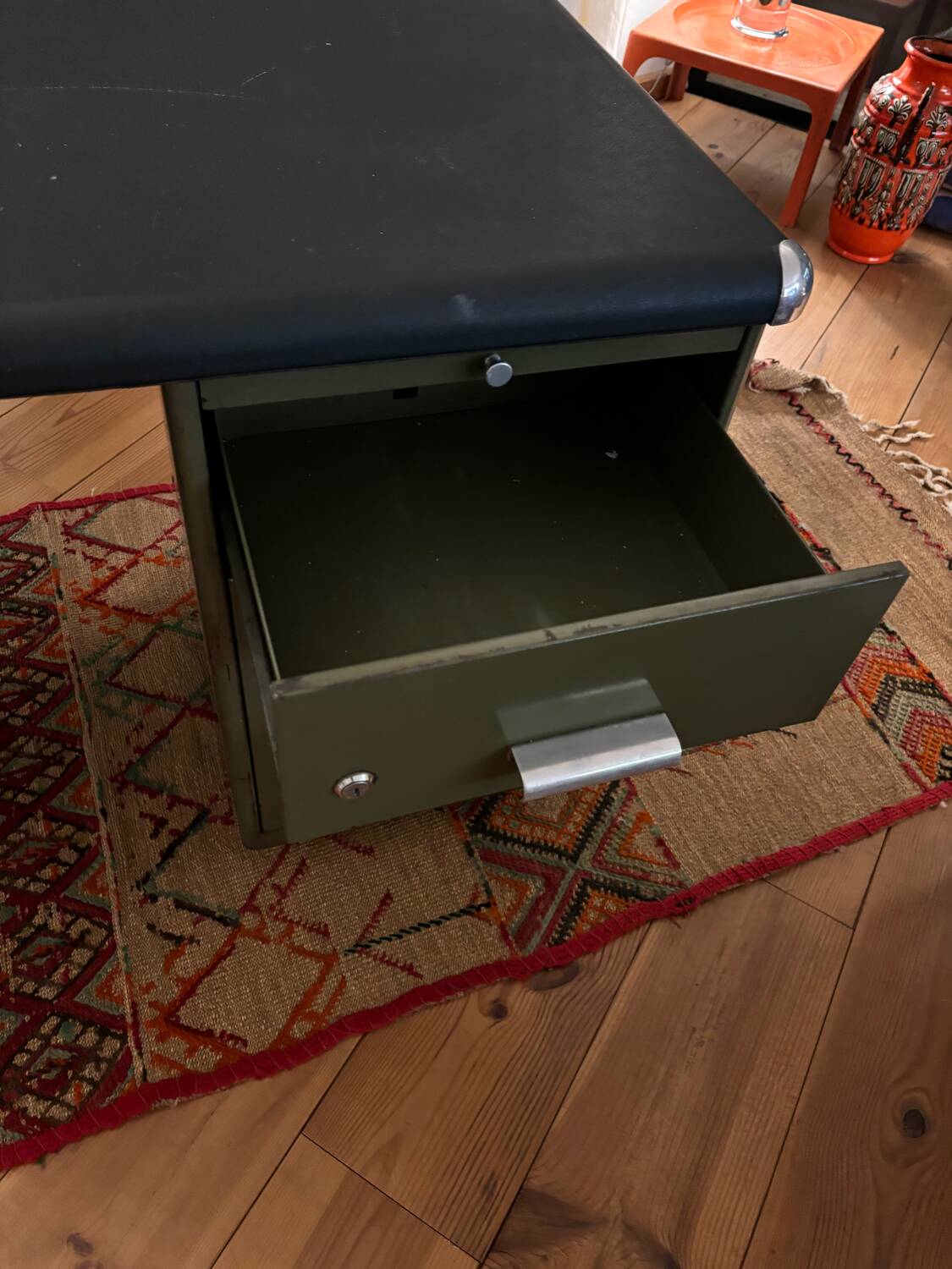 Metal military desk
