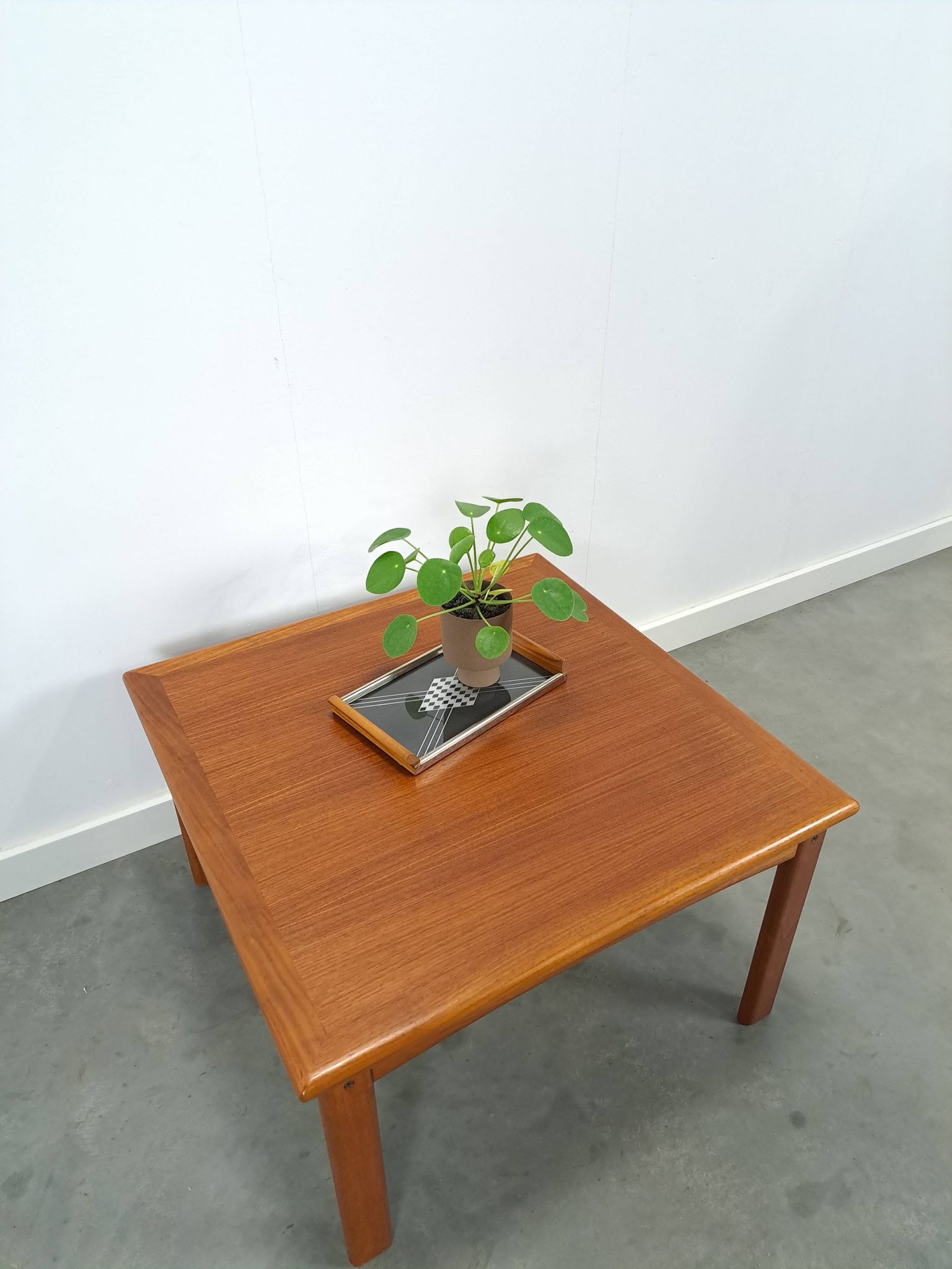 Teak Deens Glostrup vierkante salontafel, nr.1