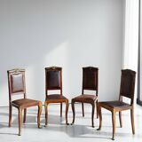 Italian art deco dining chairs 1920s