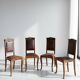 Italian art deco dining chairs 1920s