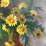 Table "Bouquet of Yellow Daisies" HSP by Auguste Boiteux (XX century)