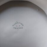 Plat sur pied compotier faïence VF