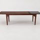 Table basse extensible en teck danois modèle PJ 56B par Grete Jalk, années 1960.