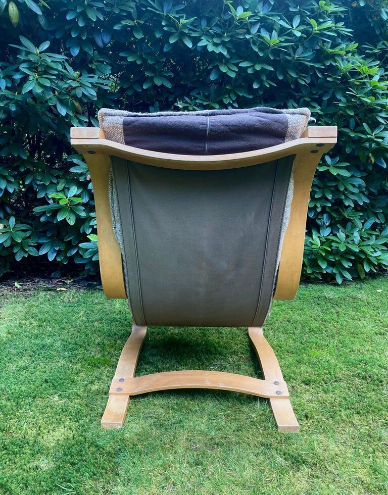 fauteuil en hêtre stratifié scandinave vers les années 1960