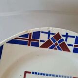 4 flat plates Faience from Lunéville