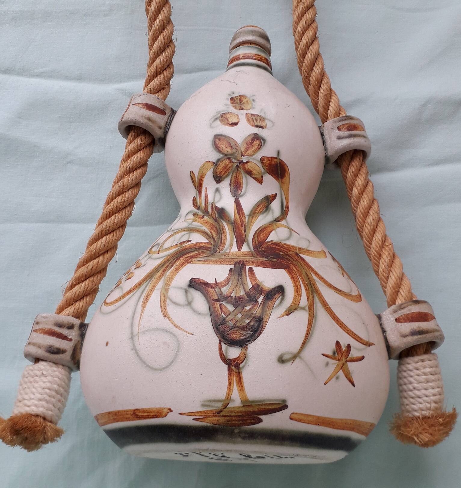 Quimper Kéraluc faience flask