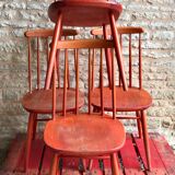 Set of 4 vintage 1960's scandinavian