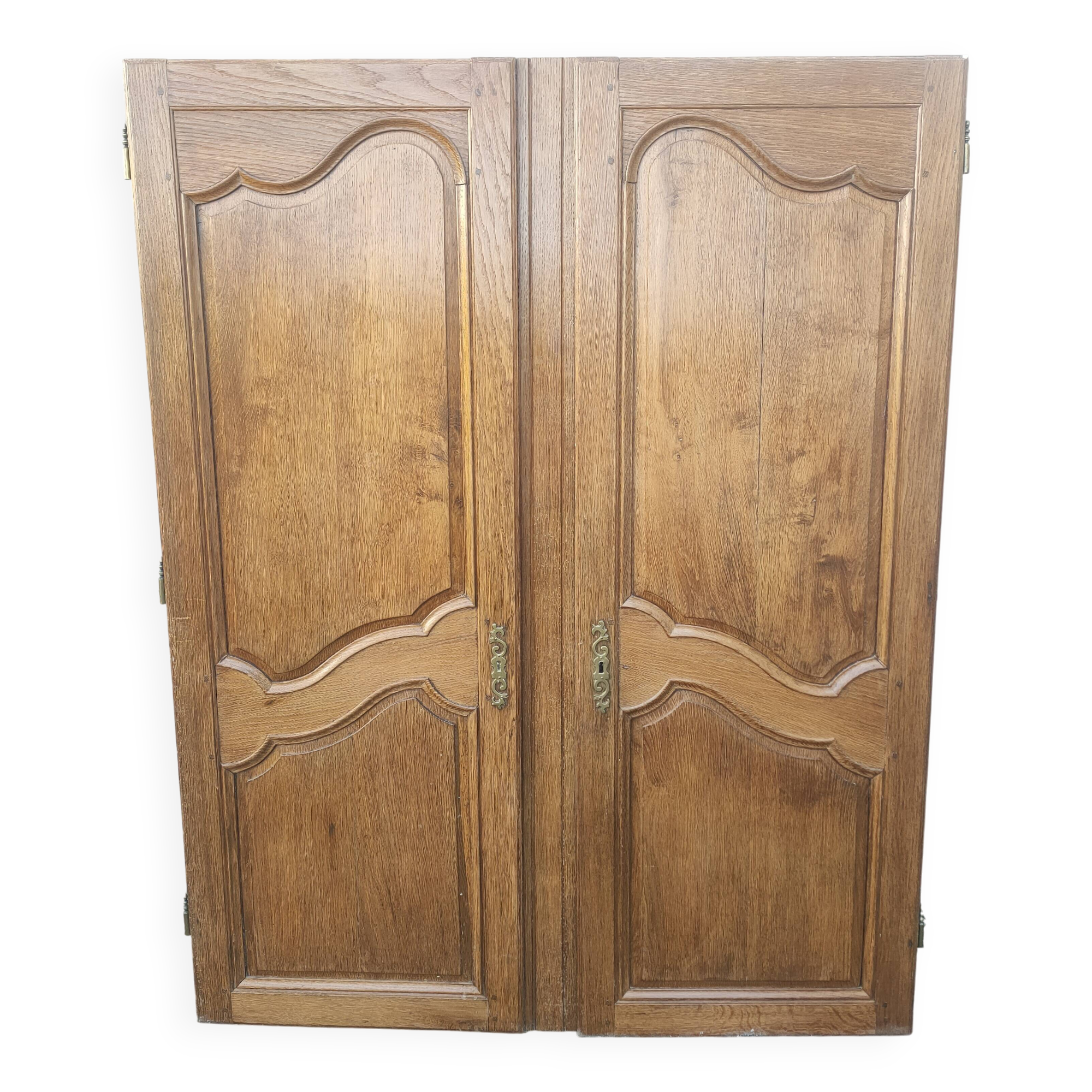 pair of old oak doors