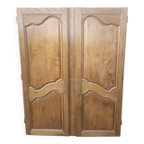 pair of old oak doors