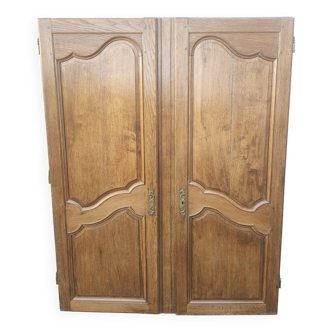 pair of old oak doors