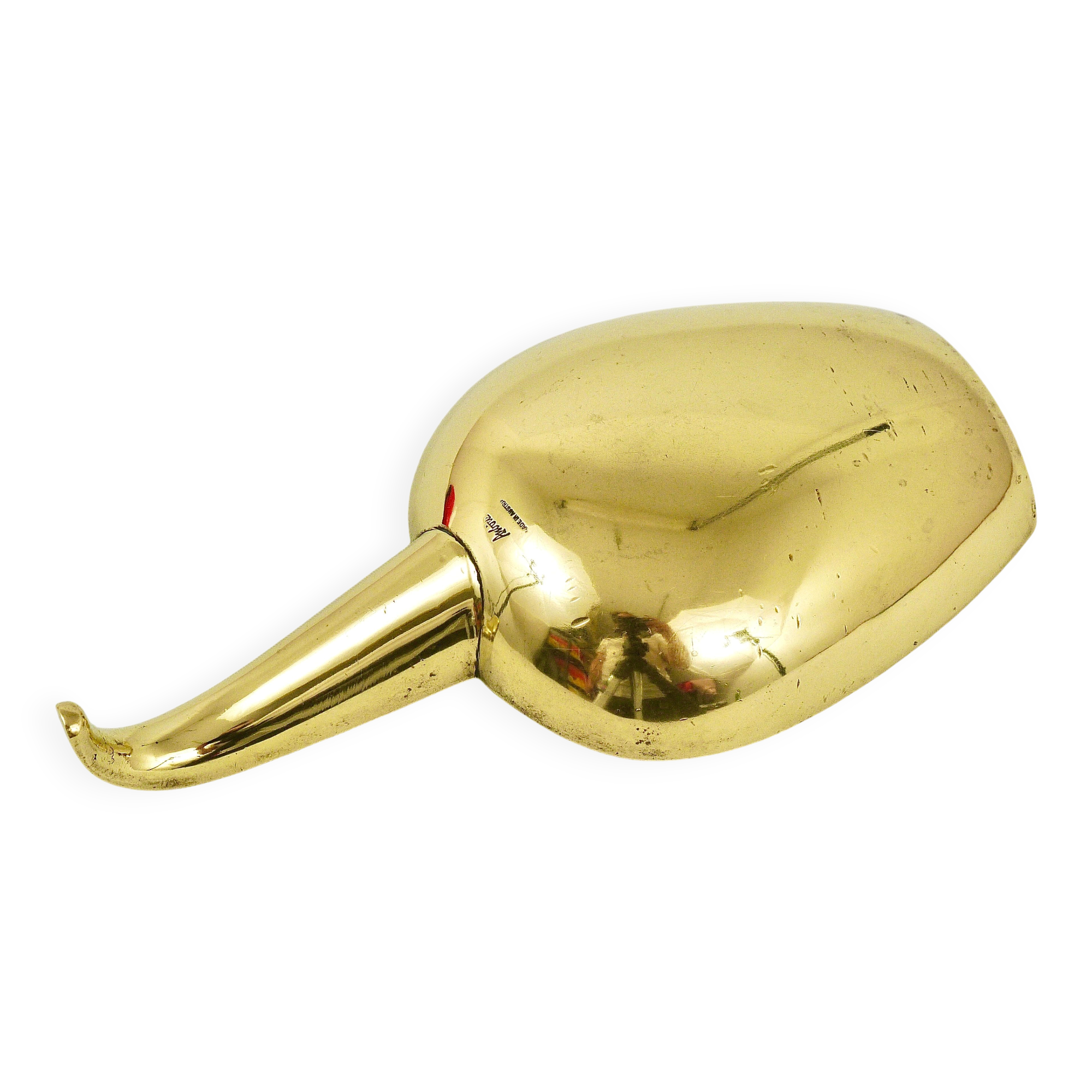 Carl Auböck Bol ou Cendrier Scoop Midcentury avec Poignée, Laiton, Autriche, Années 1950