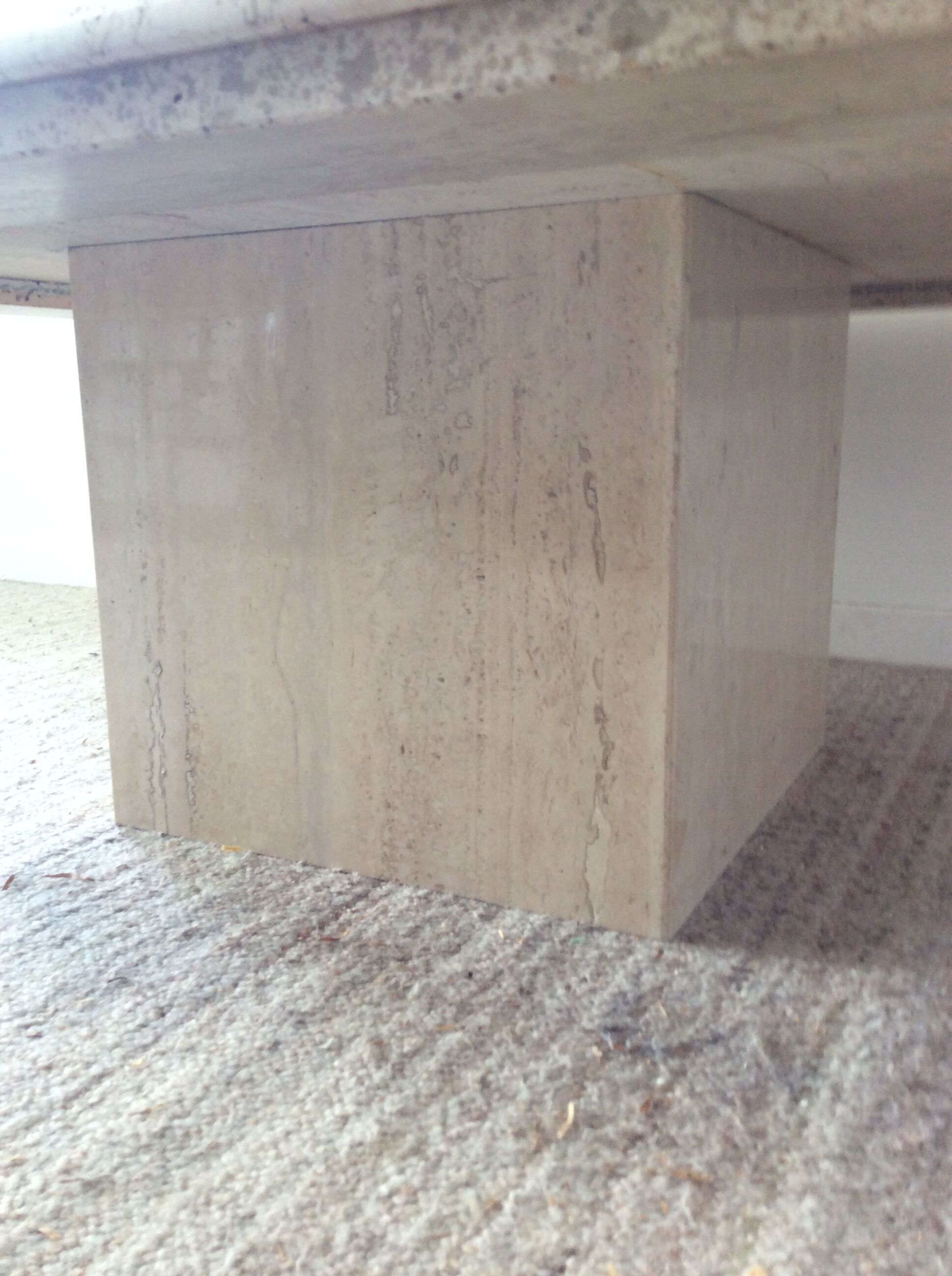 Travertine coffee table from the 70s