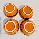 Set of earthenware cups from Gouda Holland