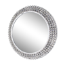 Bright round rhinestone mirror