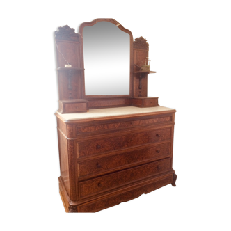 Commode Napoléon III avec miroir