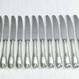 49-piece cutlery set in Louis XV silver-plated metal