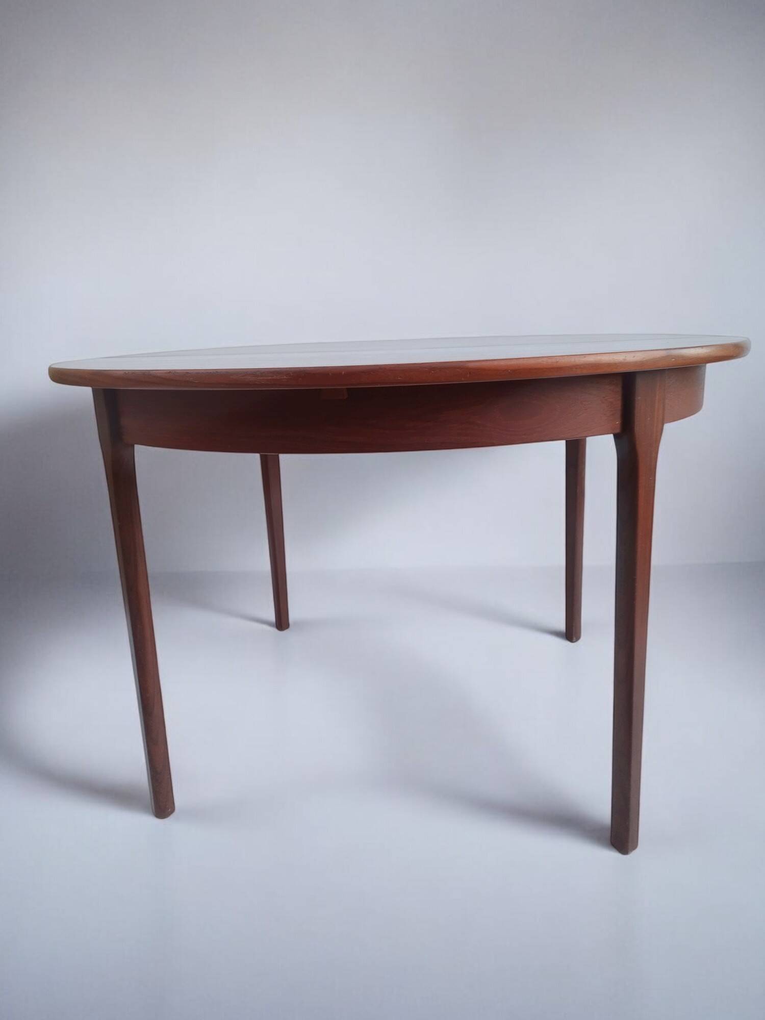 Vintage round teak table from the 60s